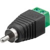 Goobay 2-Pin Terminal Block to RCA Male Adapter