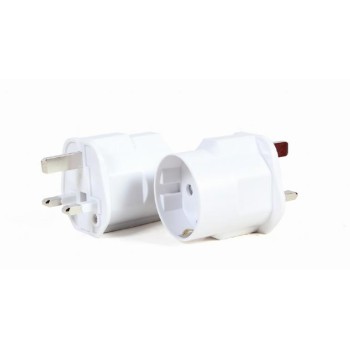 AC Power EU Schuko to UK Plug Adapter