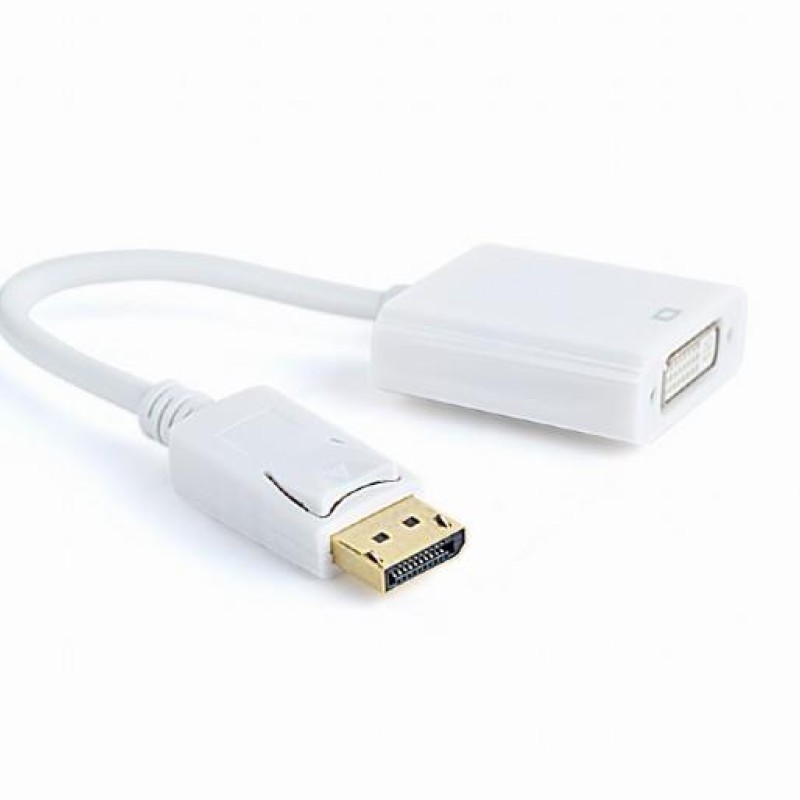 Cablexpert DisplayPort to DVI Adapter White