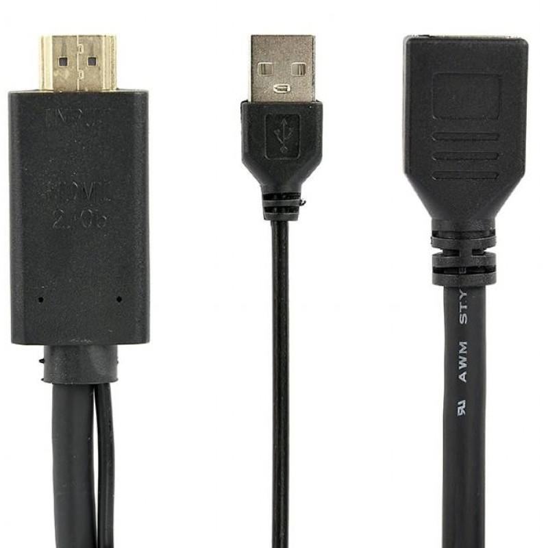 Cablexpert Active 4K HDMI Male to DisplayPort Female Adapter Black