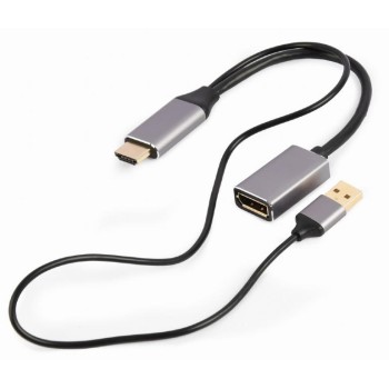 Cablexpert Active 4K HDMI Male to DisplayPort Female Adapter Black