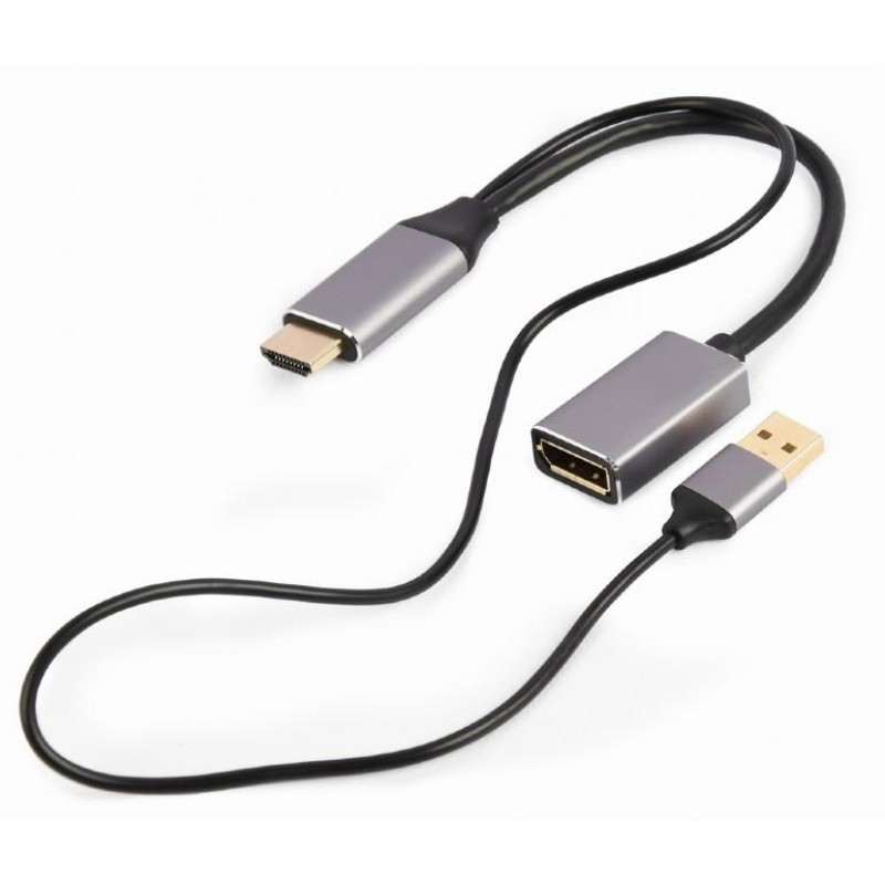 Cablexpert Active 4K HDMI Male to DisplayPort Female Adapter Black