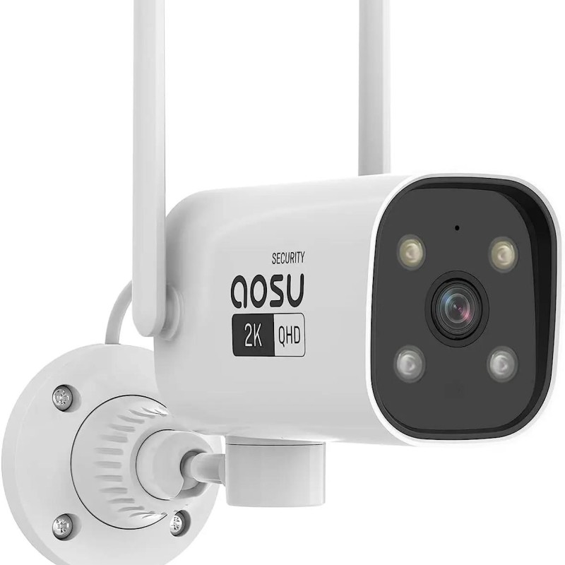 AOSU C4L Security Camera 2K QHD Outdoor Color Night Vision