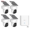 AOSU Solar Security Cameras Wireless Outdoor 2 Cameras Kit