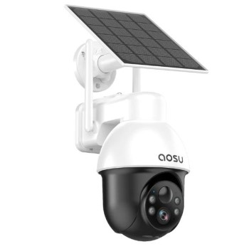 AOSU Solar Security Camera Wireless Outdoor Panoramic PTZ