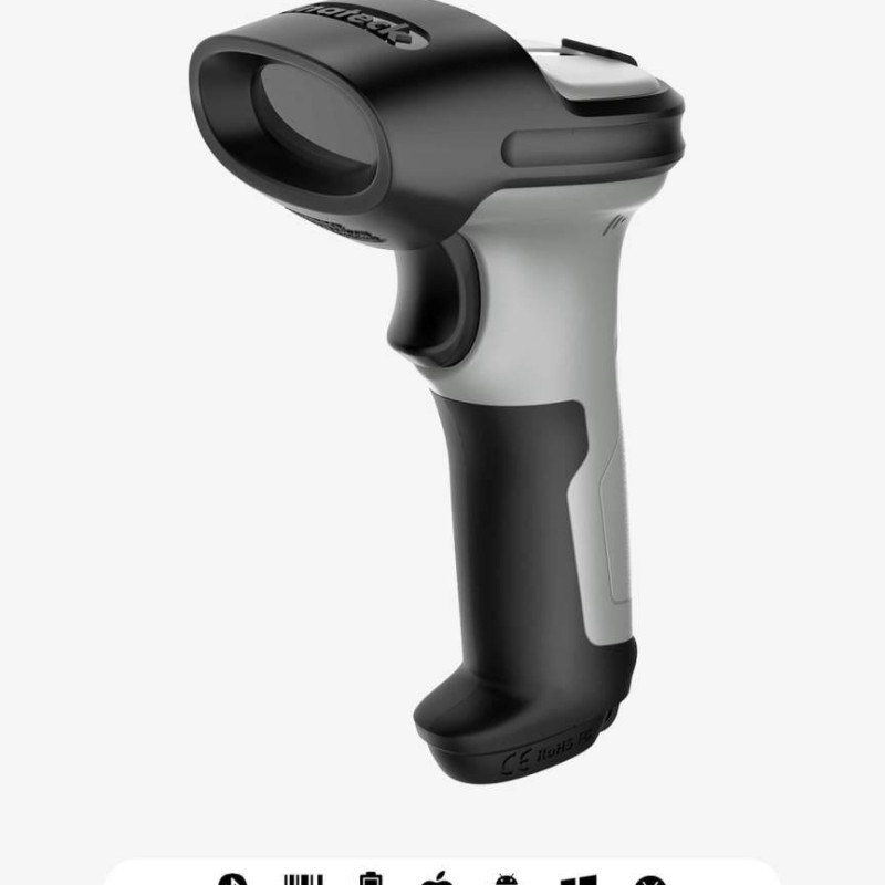 Inateck BCST-70 1D Bluetooth Barcode Scanner Grey