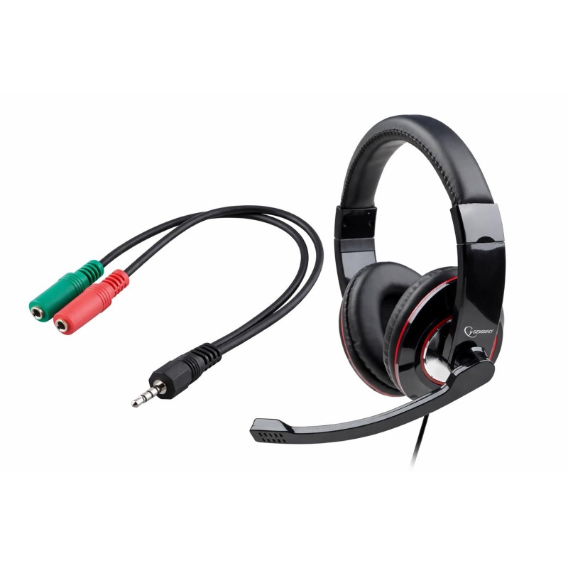 Gembird MHS001 Headset & Goobay 50467 Adapter Combo