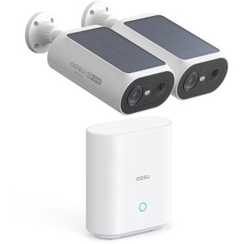 AOSU C8E-2H Solar Wireless Outdoor Security Cameras