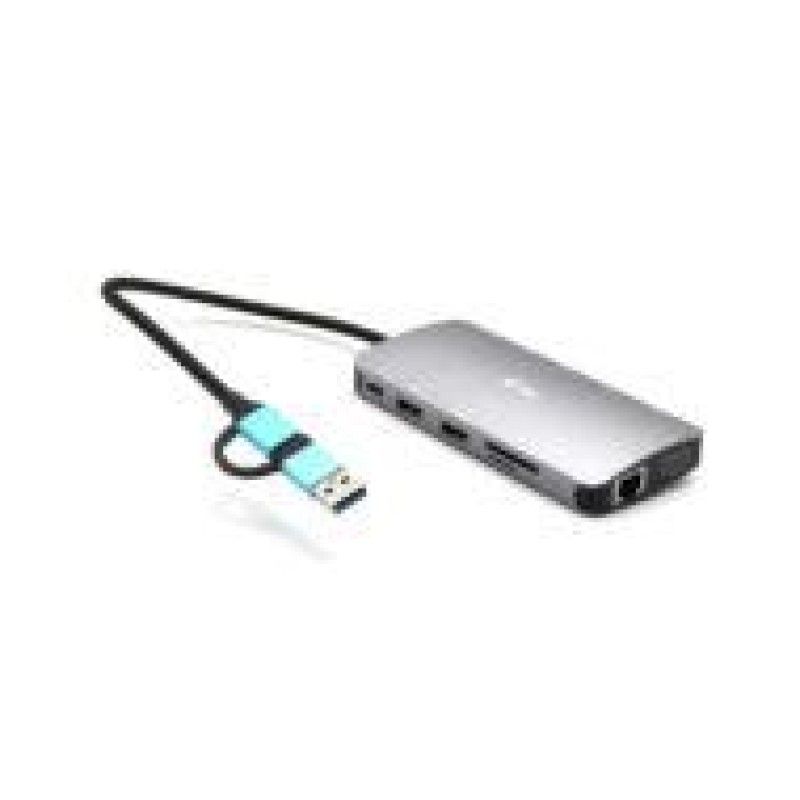 i-Tec Metal Nano HUB USB 3.0/C/TB3 with LAN & 100W PD