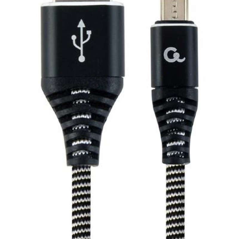 Cablexpert Cotton Braided Micro-USB Cable 2m