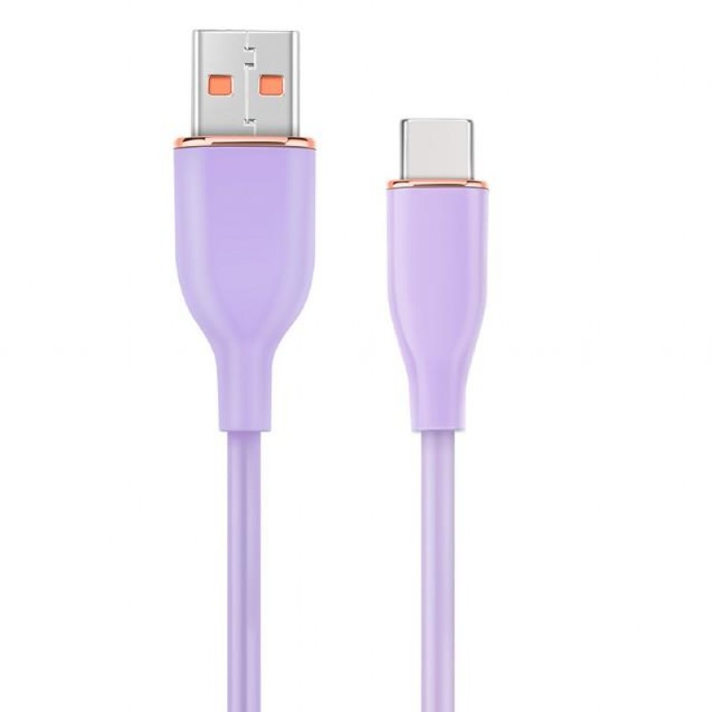 Cablexpert Premium Silicon USB Type-C Cable 1.5m Violet