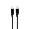 Cablexpert Premium Silicon USB Type-C to 8-Pin Cable 1.5m Black