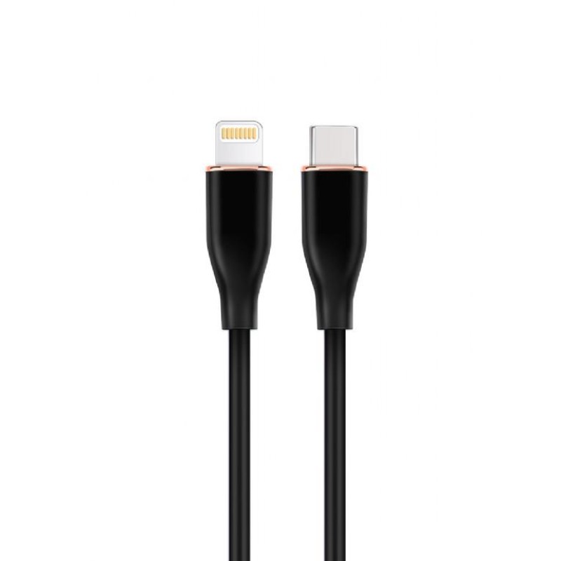 Cablexpert Premium Silicon USB Type-C to 8-Pin Cable 1.5m Black