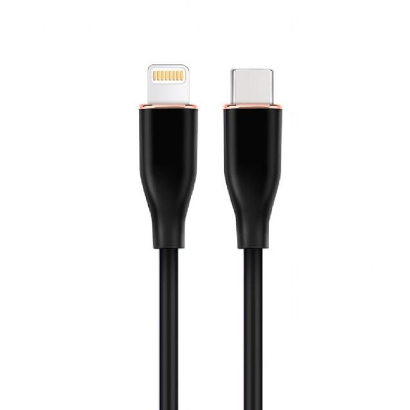 Cablexpert Premium Silicon USB Type-C to 8-Pin Cable 1.5m Black