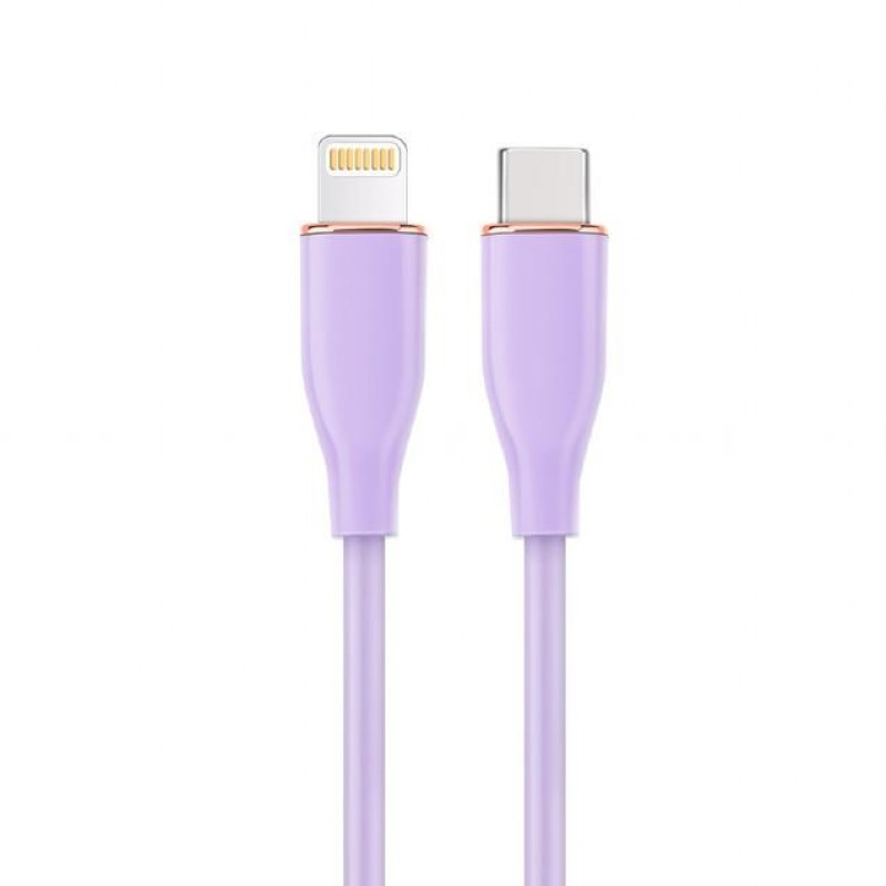 Cablexpert Premium Silicon USB Type-C to 8-Pin Cable 1.5m Violet