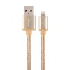 Cablexpert 8-Pin (Lightning compatible) Cable 1.8m Gold (Blister)