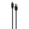 Cablexpert Cotton Braided Micro-USB Cable 1.8m Black