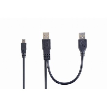 Cablexpert Dual USB-A to Mini USB Cable