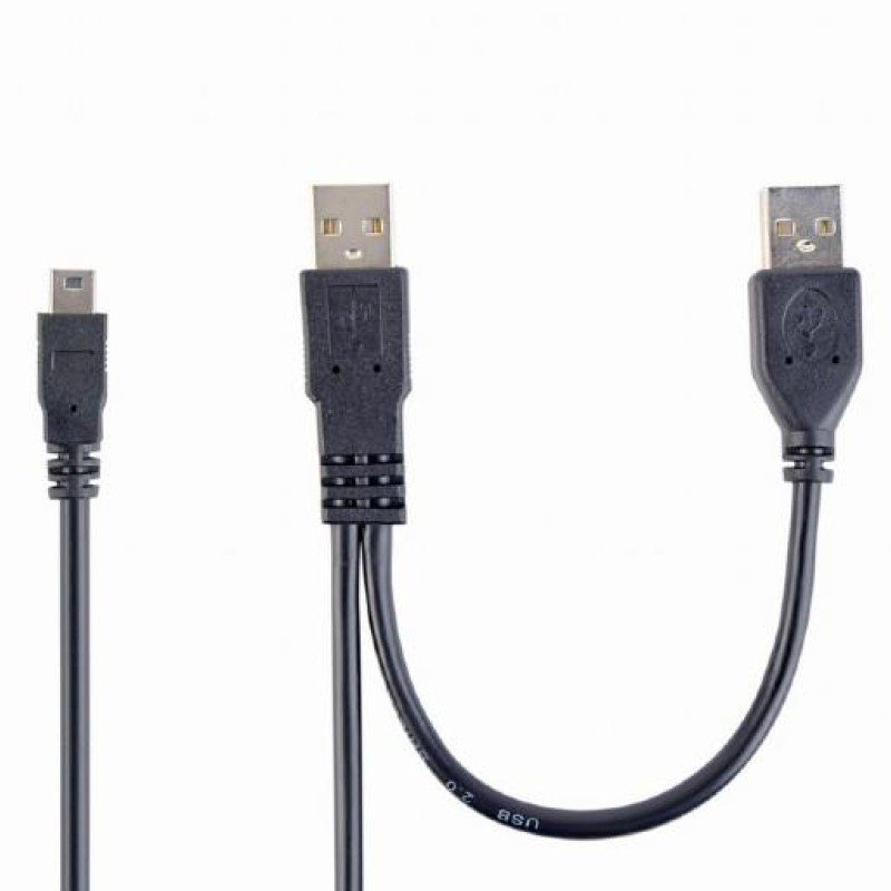 Cablexpert Dual USB-A to Mini USB Cable