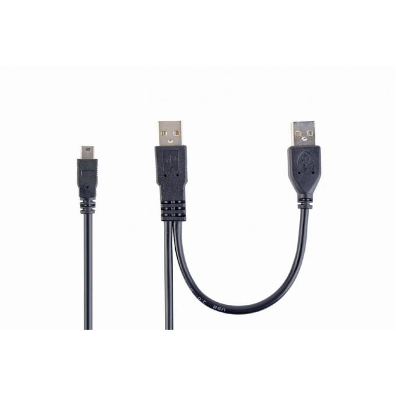Cablexpert Dual USB-A to Mini USB Cable