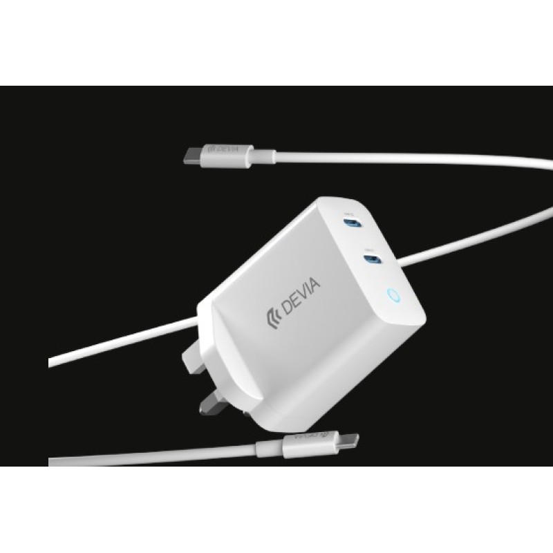 Devia Extreme Speed Series PD 45W 2C Quick Charger Set (UK Plug)