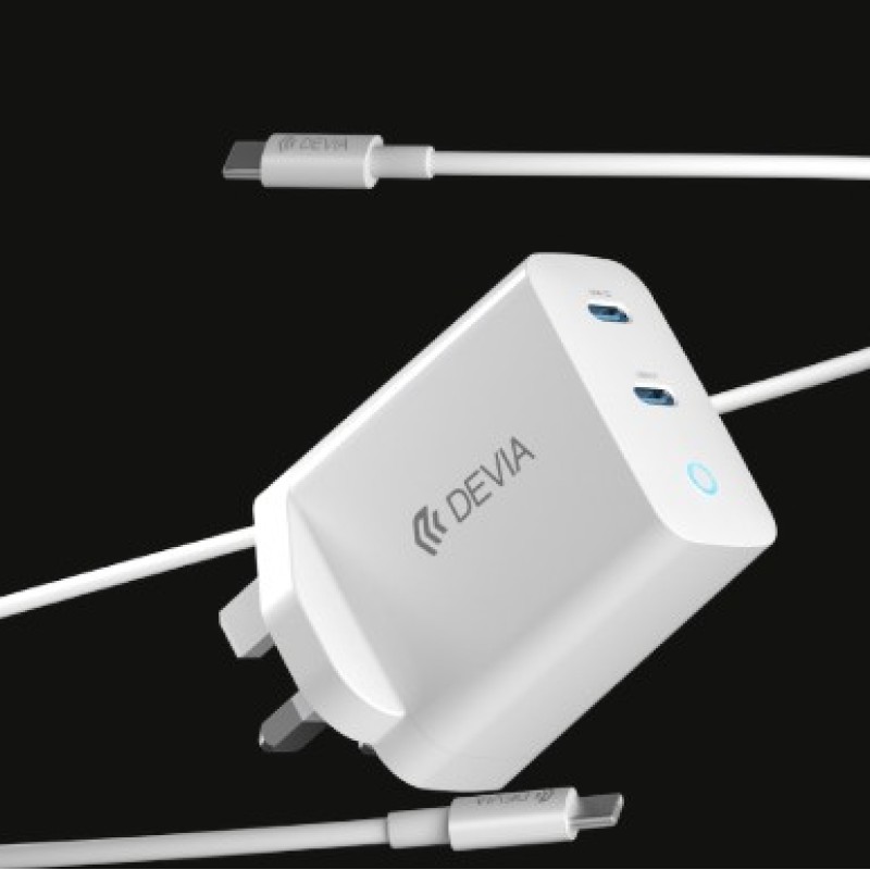Devia Extreme Speed Series PD 45W 2C Quick Charger Set (UK Plug)