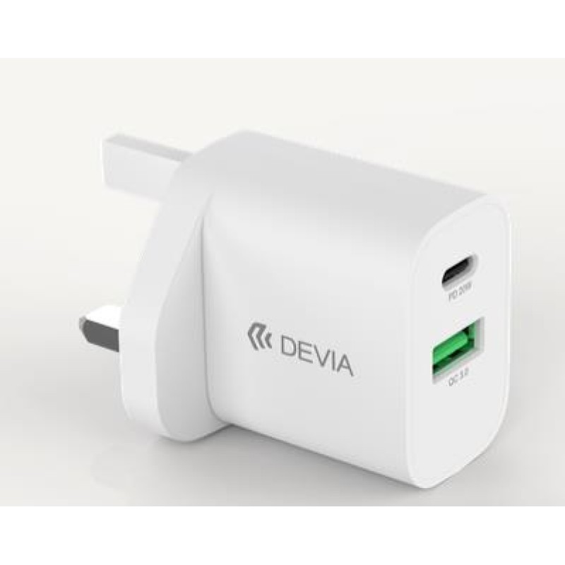 Devia Smart Series 20W PD & QC Quick Charger UK V2