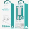 Devia Smart Series 2.4A Dual USB Charger Set with USB-C Cable (UK Plug) White