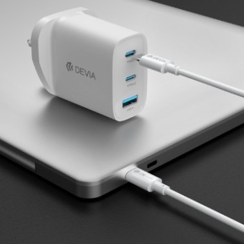 Devia Extreme Speed 65W A+2C GaN Charger (UK PLUG) + Free Cable
