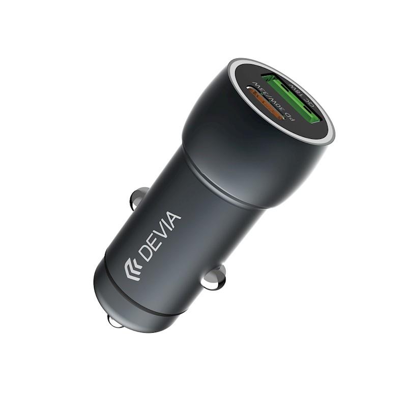 Devia Extreme Speed Series PD 30W + QC3.0 18W Metal Fast Car Charger