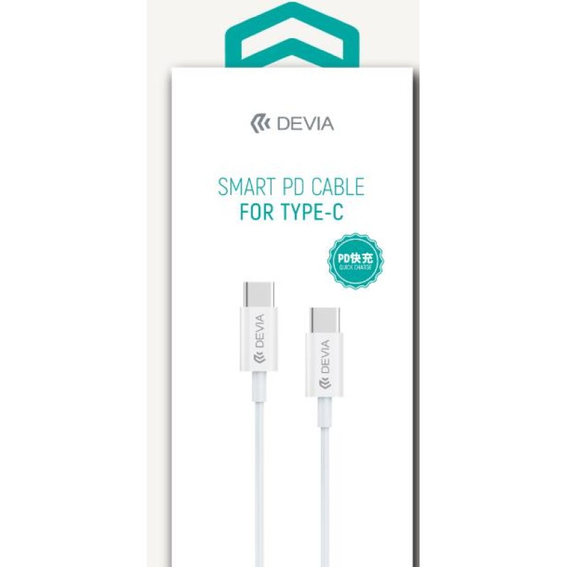 Cable USB-C male/USB-C male 1m Smart Series PD white
