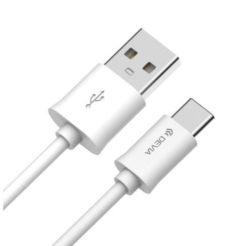 Devia USB 2.0 A-Male to USB-C Cable 2m White