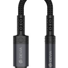 Devia Lightning to 3.5mm Audio Jack Adapter Black