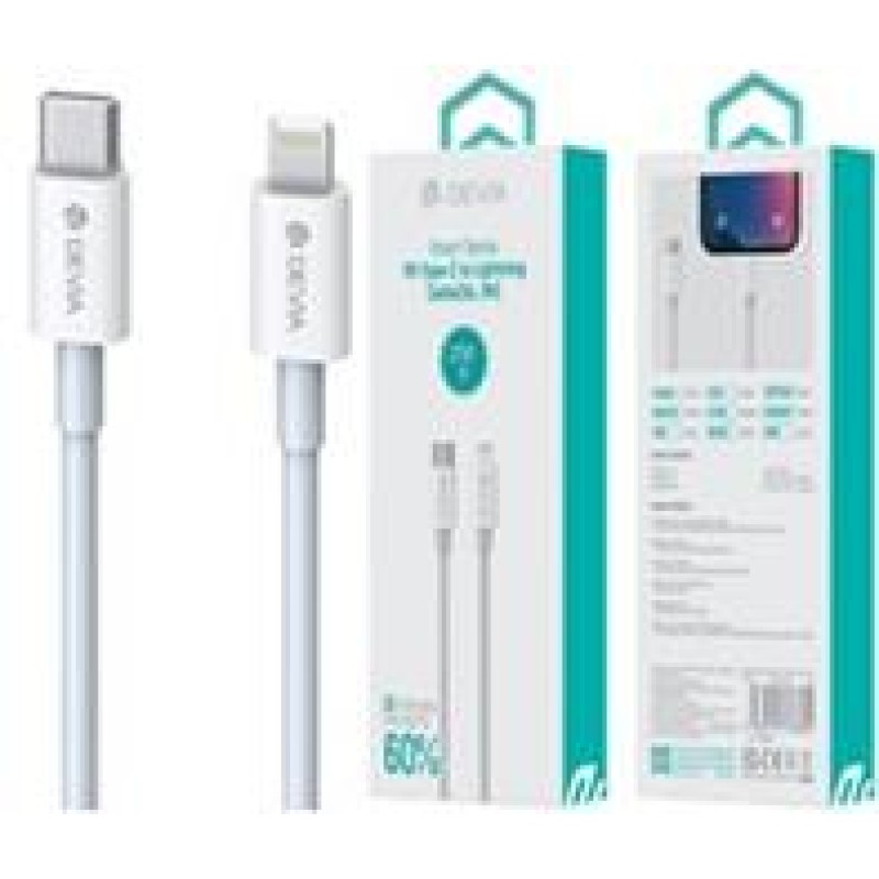 Devia USB-C to Lightning Cable 2m White