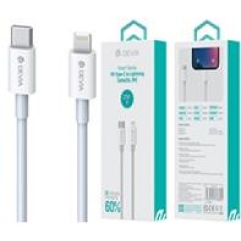 Devia USB-C to Lightning Cable 2m White