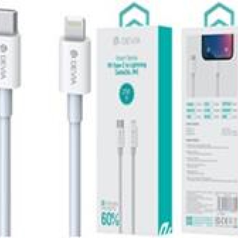 Devia USB-C to Lightning Cable 2m White