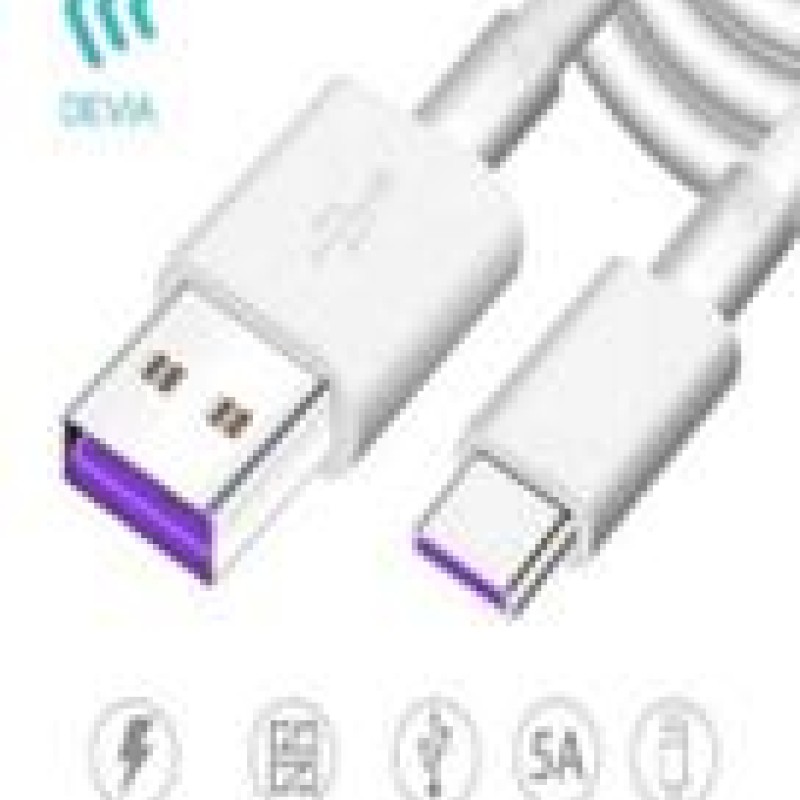 Devia USB-A to Type-C Cable 1.5m White