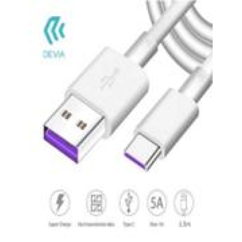 Devia USB-A to Type-C Cable 1.5m White