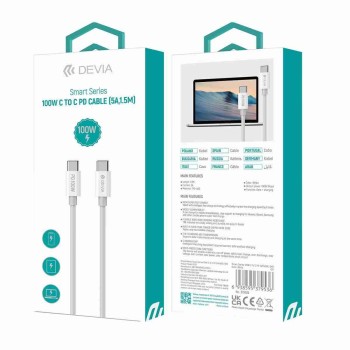 Devia Smart Series 100W C to C PD Cable 1.5m