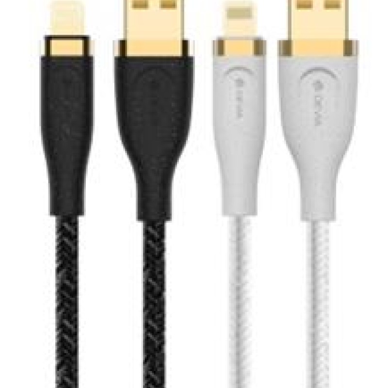 Devia USB-A to Lightning Cable 1.5m White