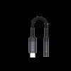 Devia Type-C to 3.5mm Audio Adapter with Charging Black