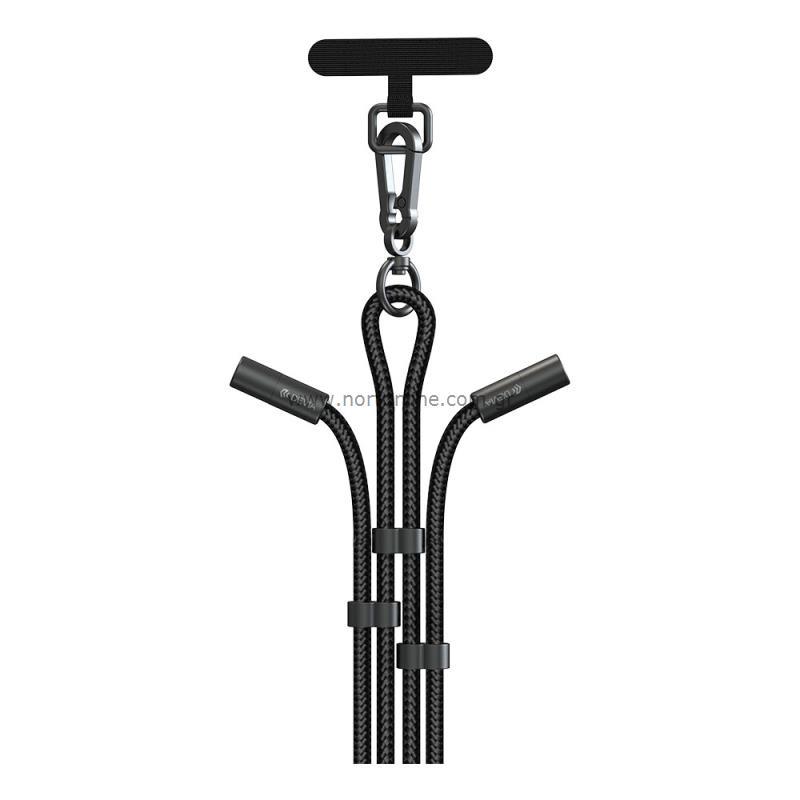 Devia Extreme Speed Series C To C PD 60W Woven Fast Cable Adjustable Lanyard 1.6m Black