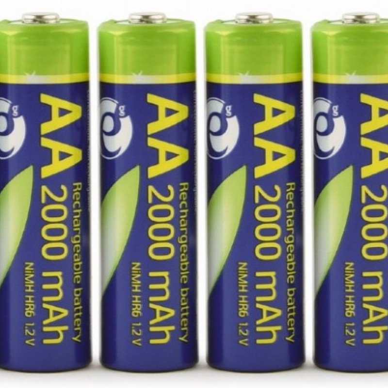 Energenie Ni-MH Rechargeable AA Batteries 2000mAh (4pcs)