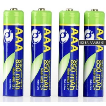 Energenie Rechargeable AAA instant batteries (ready-to-use), 850mAh, 4pcs blister pack