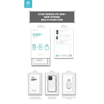 Devia iPhone 15 Pro Cover + Screen Protector + 30W Charger Bundle