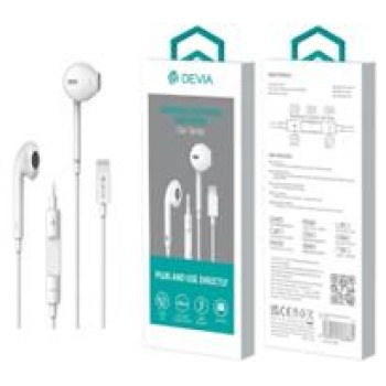Devia Lightning Earphone White