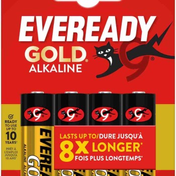 Eveready Gold AA Alkaline Batteries 4-Pack