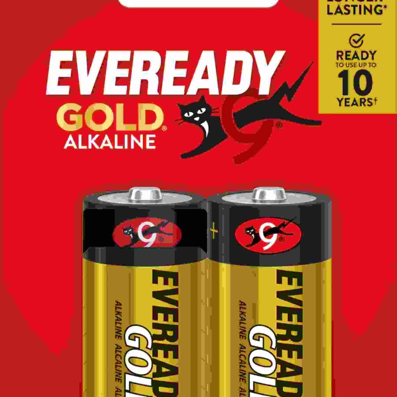 Eveready Gold C Alkaline Batteries 2-Pack