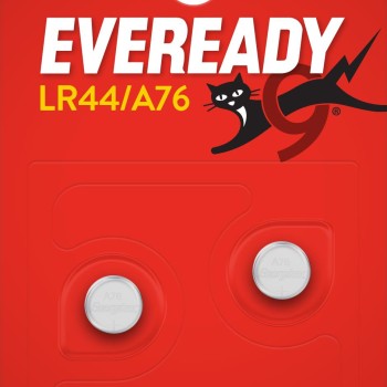 Eveready A76/LR44 Alkaline Button Cell Batteries 2-Pack