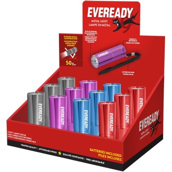 Eveready 50 Lumen Metal Handheld Flashlight